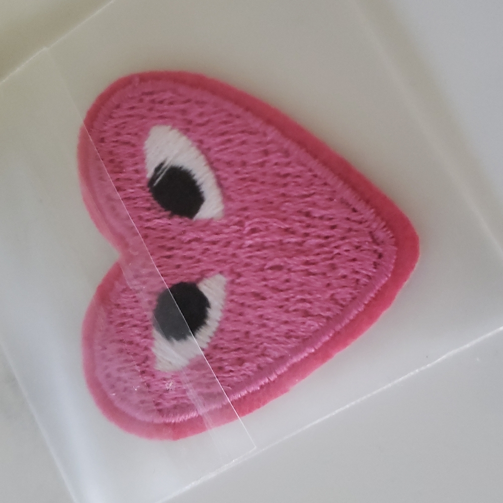 Pink Iron on patch Human Social Made inspo